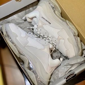 Balenciaga Triple S Clear Sole White